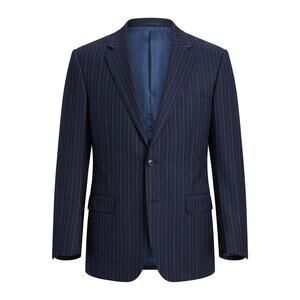 Lauren Ralph Lauren 100% Wool Pinstripe Blazer Jacket Men See Measurements